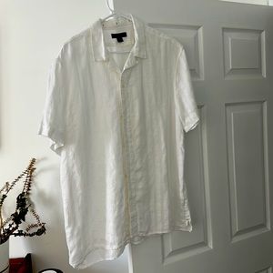 Banana Republic 100% Linen Shirt, Size Large